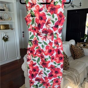 Calvin Klein Floral Sleeveless Dress